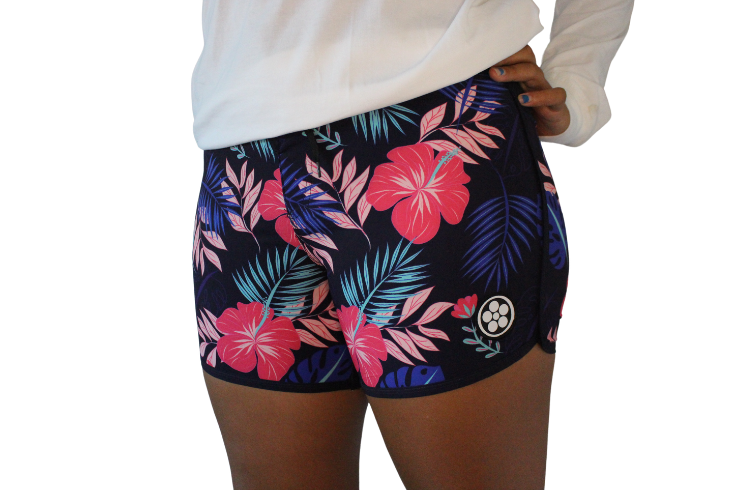 Womens Board Shorts - Flowers