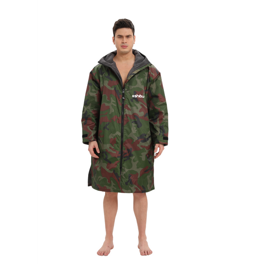 Shibui Waterproof Dry Changing Robe Camo/Black