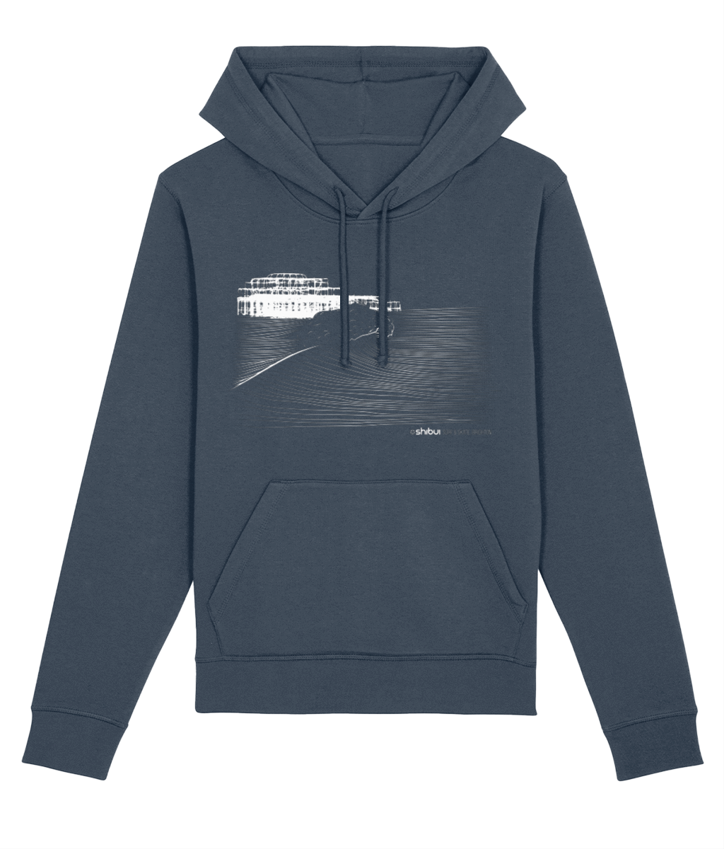 Shibui Wave Pier Hoodie Navy