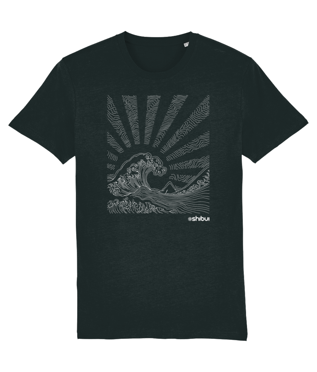 Shibui Wave Sunrise T-Shirt Black