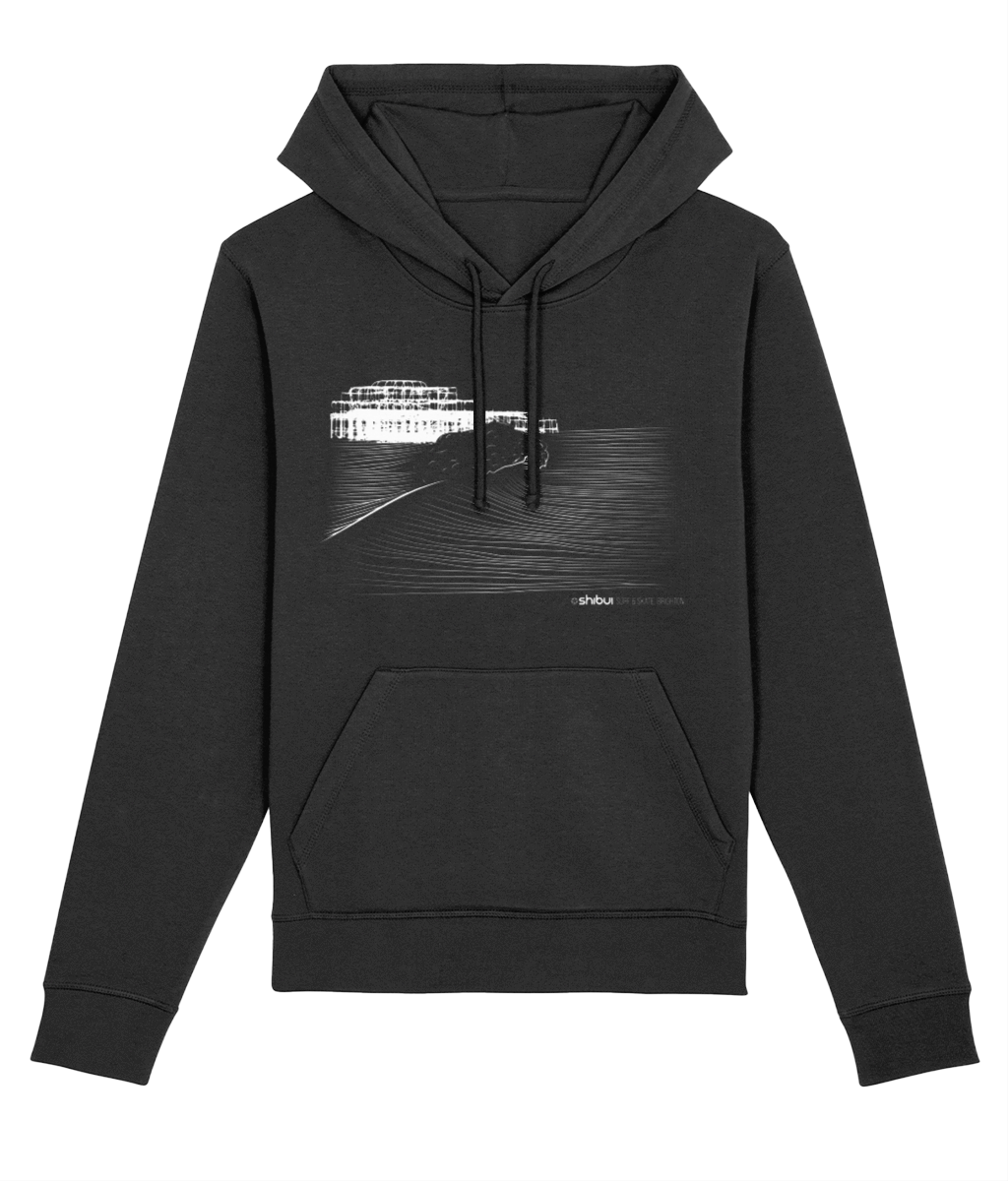 Shibui Wave Pier Hoodie Black