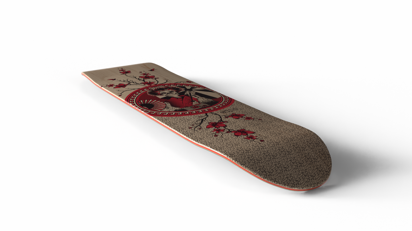 Geisha Ghoul Skateboard Deck 8.5 and 8.25