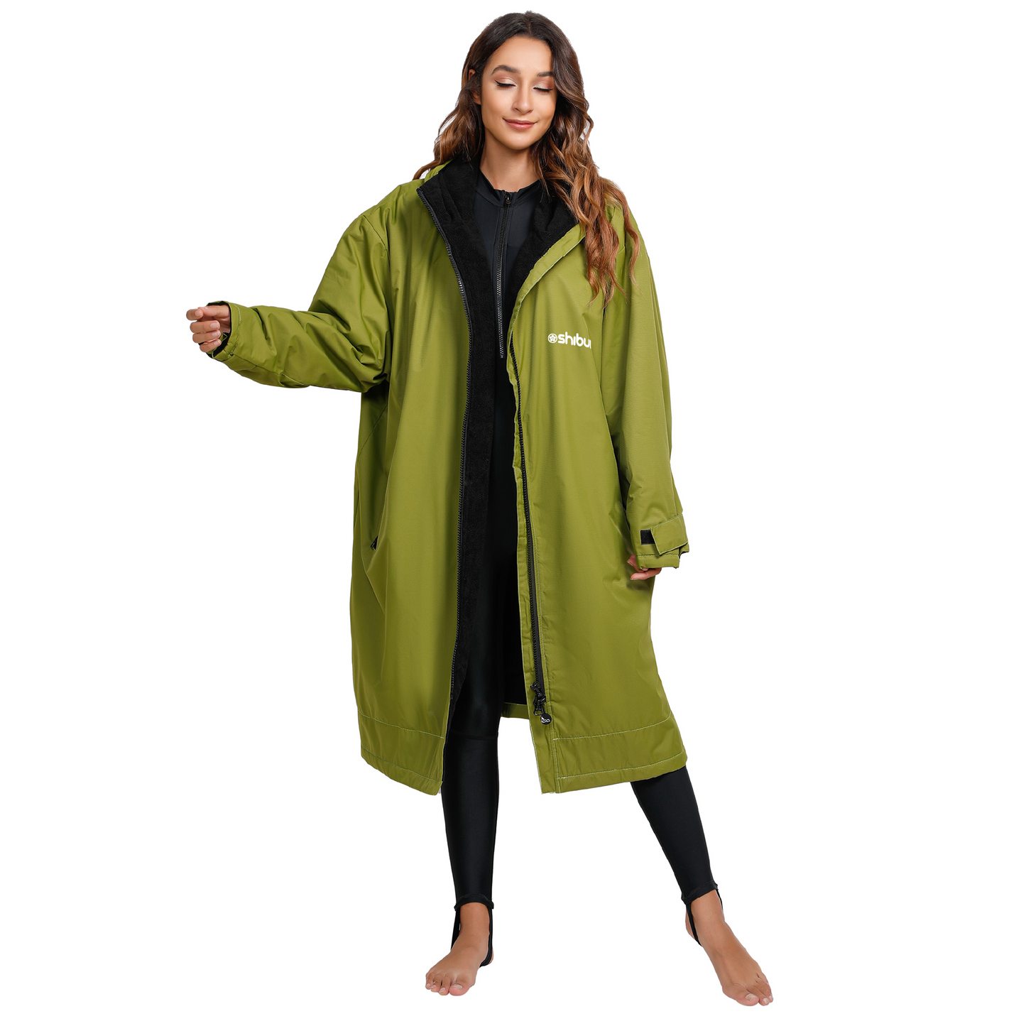 Shibui Waterproof Dry Changing Robe Green