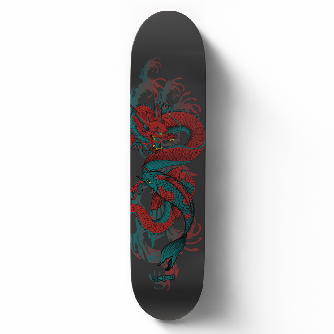 SHIBUI RYU & KOI SKATEBOARD DECK