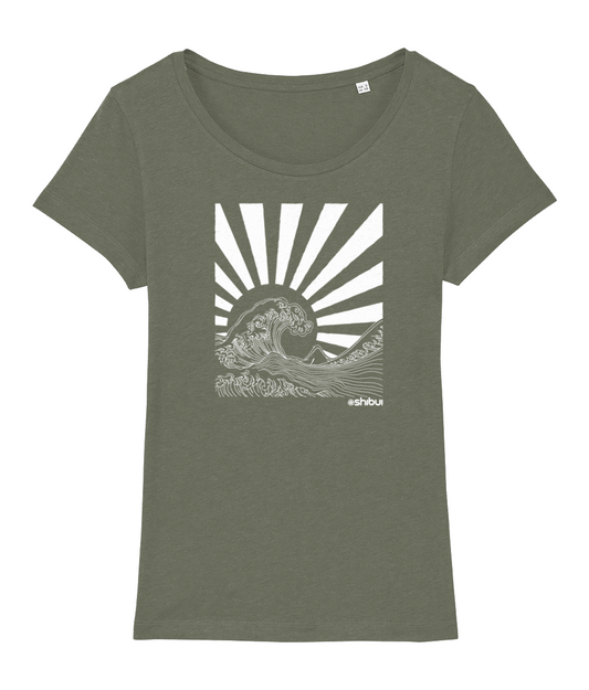 Shibui Great Wave, Solid Rays Women's T-Shirt