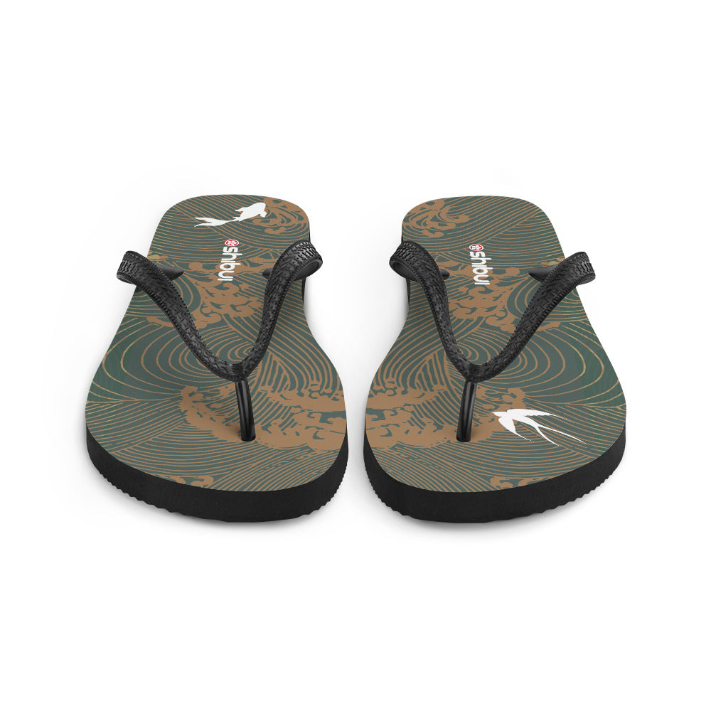 Shibui Japanese wave Flip-Flops