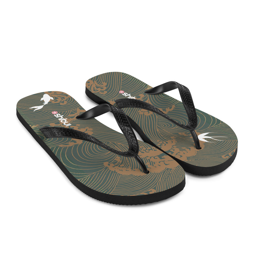 Shibui Japanese wave Flip-Flops