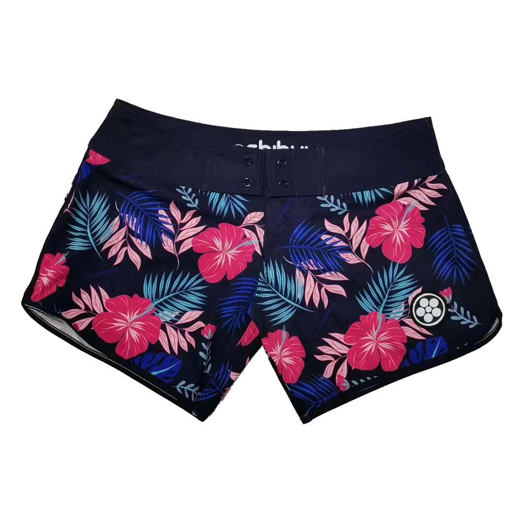 Womens Board Shorts - Flowers